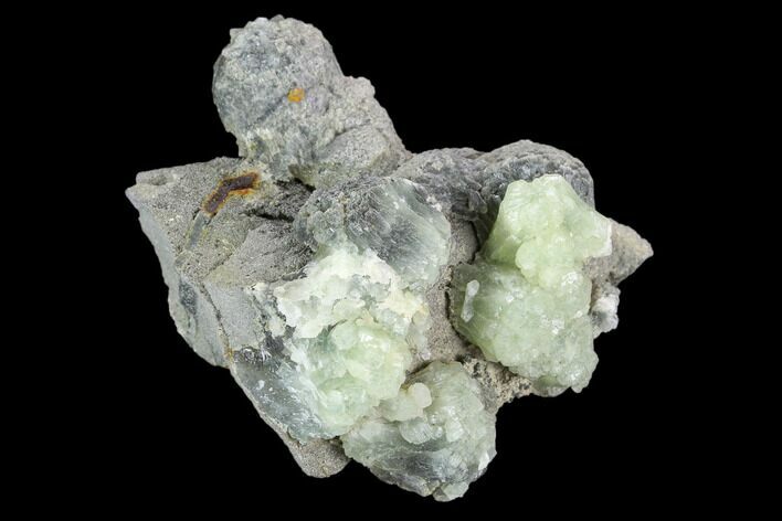 Green Prehnite Crystal Cluster - Morocco #127384